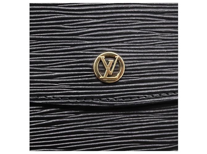 LOUIS VUITTON Epi Montaigne 27 Clutch Bag Black M52652 LV - vista 17