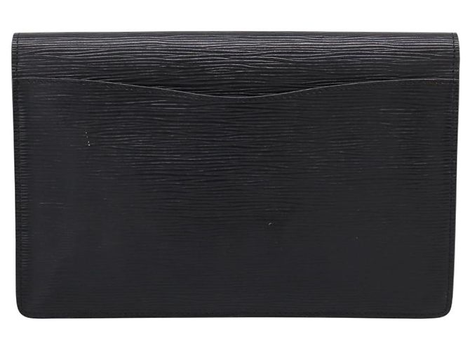 LOUIS VUITTON Epi Montaigne 27 Clutch Bag Black M52652 LV - vista 2