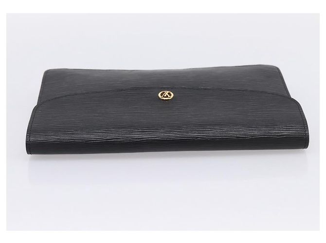 LOUIS VUITTON Epi Montaigne 27 Clutch Bag Black M52652 LV - vista 5