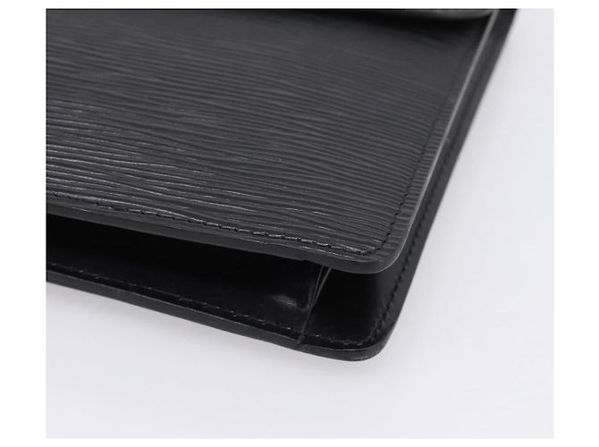 LOUIS VUITTON Epi Montaigne 27 Clutch Bag Black M52652 LV - vista 7