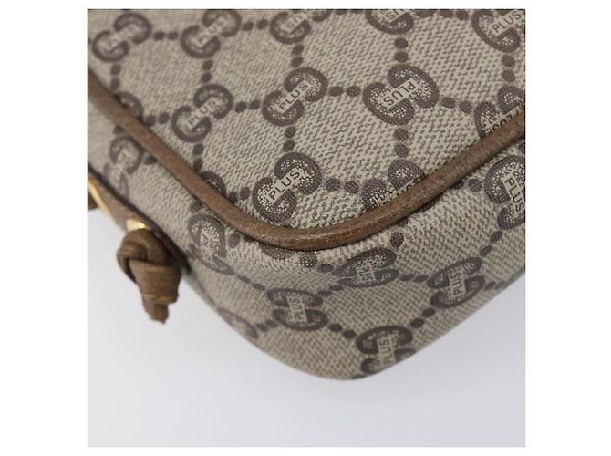 GUCCI PLUS Shoulder Bag PVC Beige Gold Tone - vista 12