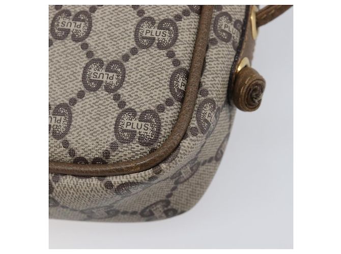 GUCCI PLUS Shoulder Bag PVC Beige Gold Tone - vista 13