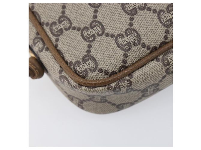 GUCCI PLUS Shoulder Bag PVC Beige Gold Tone - vista 14