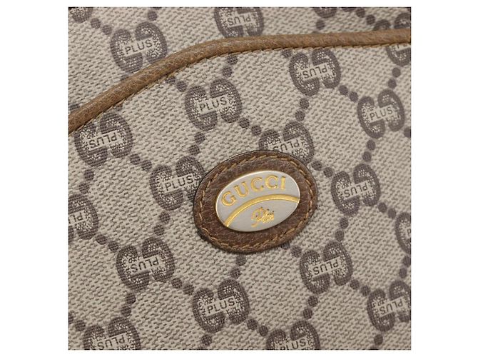 GUCCI PLUS Shoulder Bag PVC Beige Gold Tone - vista 17