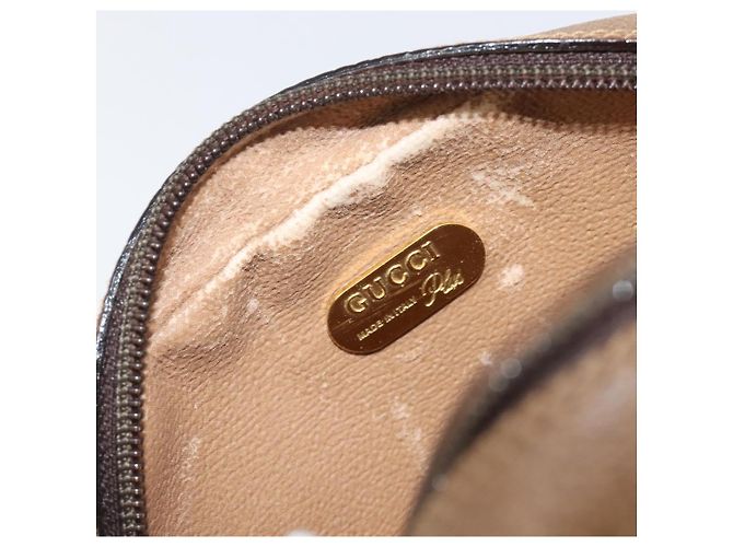 GUCCI PLUS Shoulder Bag PVC Beige Gold Tone - vista 19