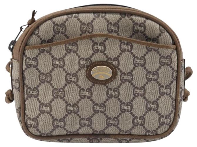 GUCCI PLUS Shoulder Bag PVC Beige Gold Tone - vista 2