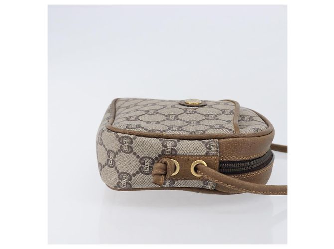 GUCCI PLUS Shoulder Bag PVC Beige Gold Tone - vista 4