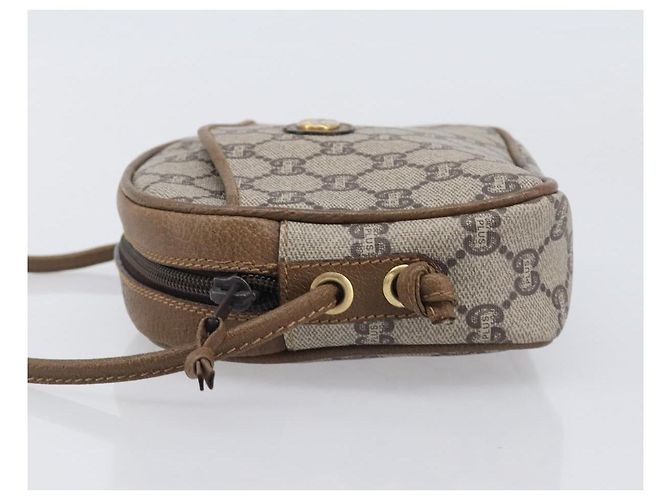 GUCCI PLUS Shoulder Bag PVC Beige Gold Tone - vista 5