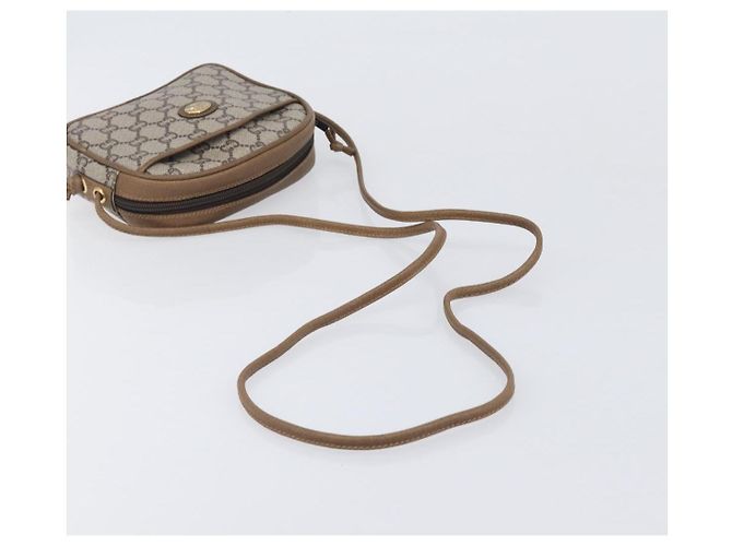 GUCCI PLUS Shoulder Bag PVC Beige Gold Tone - vista 7