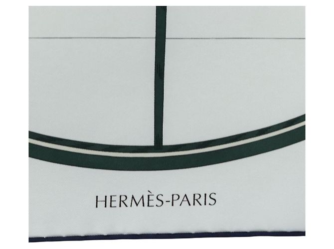 Hermès HERMES Carre 90 Seidentuch Grün - Ansicht 13