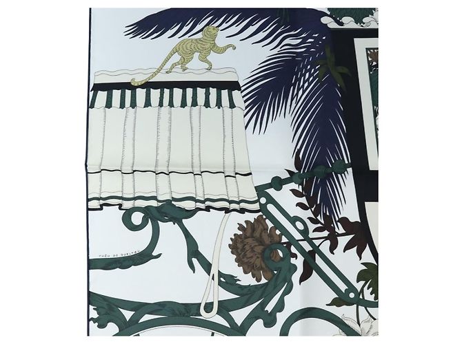 Hermès HERMES Carre 90 Seidentuch Grün - Ansicht 5