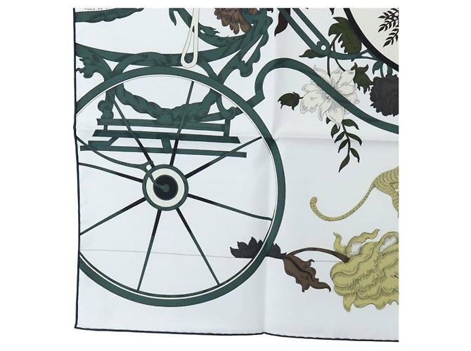 Hermès HERMES Carre 90 Seidentuch Grün - Ansicht 8