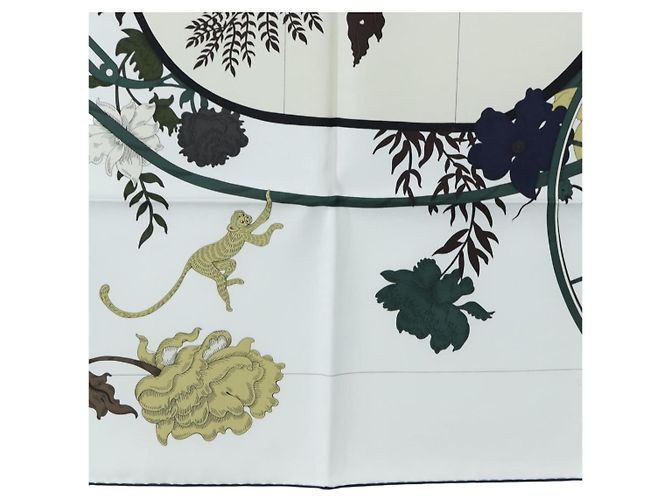 Hermès HERMES Carre 90 Seidentuch Grün - Ansicht 9