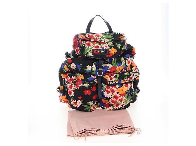 Miu Miu Rucksack Canvas Multicolor Silver - Ansicht 12