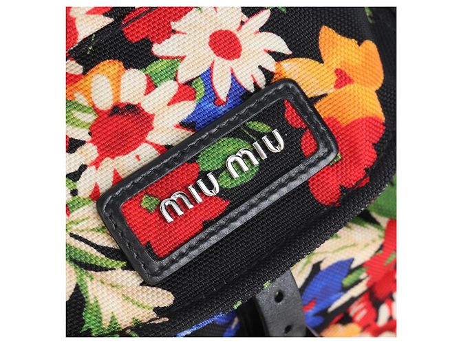 Miu Miu Rucksack Canvas Multicolor Silver - Ansicht 22