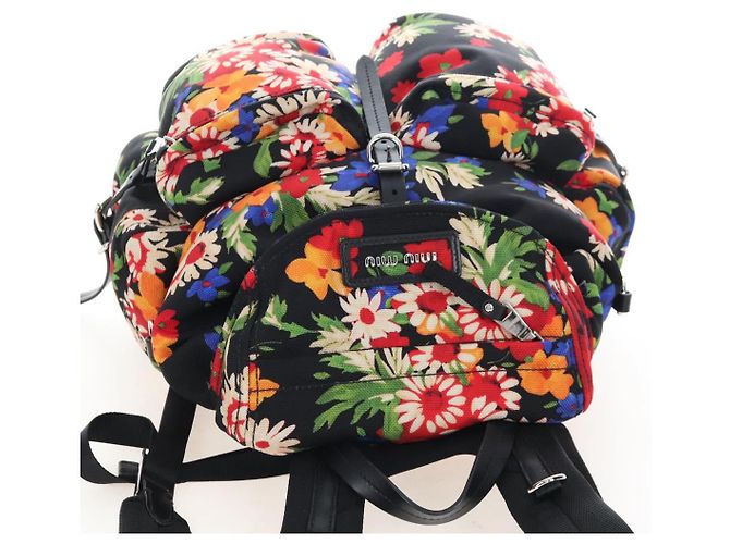 Miu Miu Rucksack Canvas Multicolor Silver - Ansicht 6