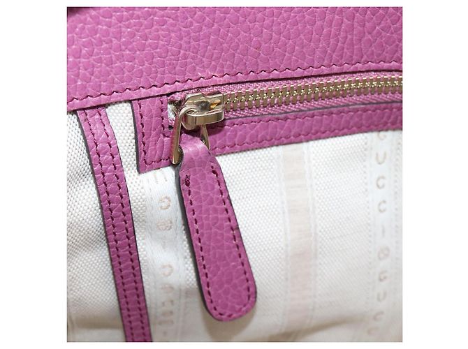 GUCCI Hand Bag Leather 2way Purple Gold 391987 - vista 23
