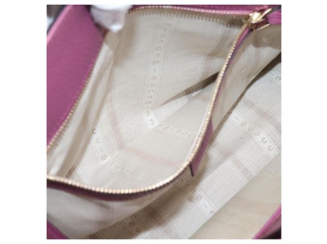 GUCCI Hand Bag Leather 2way Purple Gold 391987 - vista 24