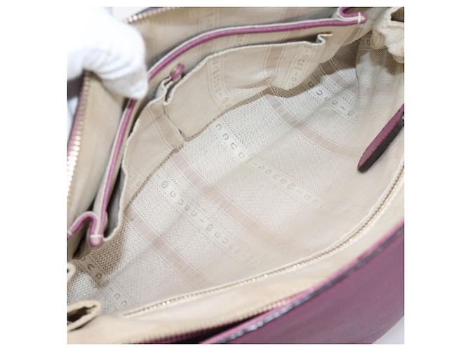 GUCCI Hand Bag Leather 2way Purple Gold 391987 - vista 29