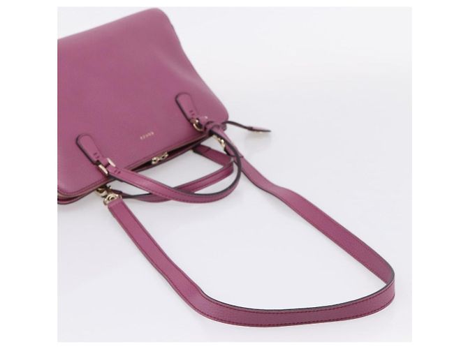 GUCCI Hand Bag Leather 2way Purple Gold 391987 - vista 9
