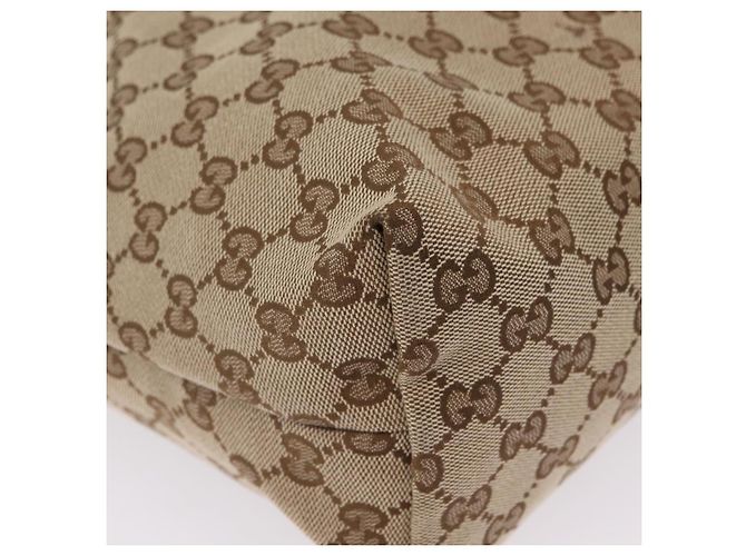 GUCCI GG Canvas Web Sherry Line Shoulder Bag Beige Silver 189751 - vista 10