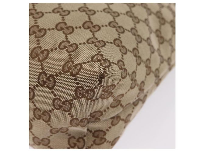 GUCCI GG Canvas Web Sherry Line Shoulder Bag Beige Silver 189751 - vista 11