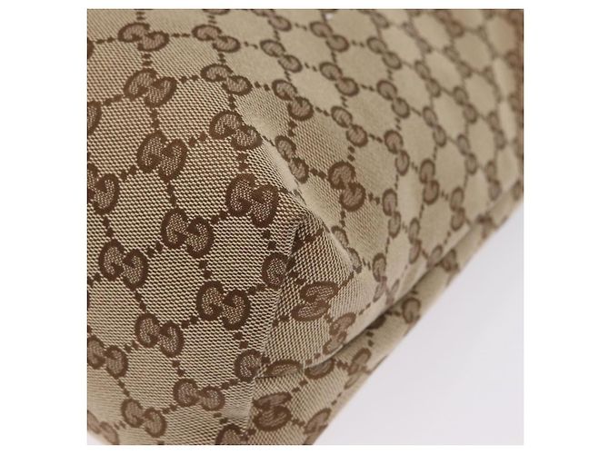 GUCCI GG Canvas Web Sherry Line Shoulder Bag Beige Silver 189751 - vista 13