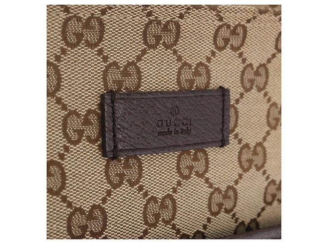 GUCCI GG Canvas Web Sherry Line Shoulder Bag Beige Silver 189751 - vista 16