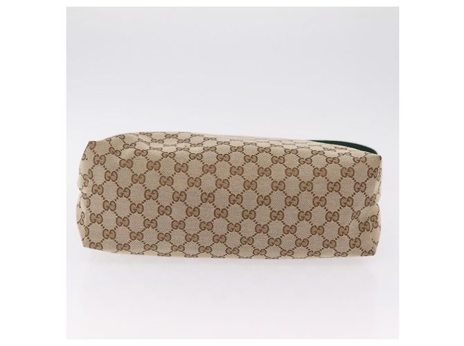 GUCCI GG Canvas Web Sherry Line Shoulder Bag Beige Silver 189751 - vista 9