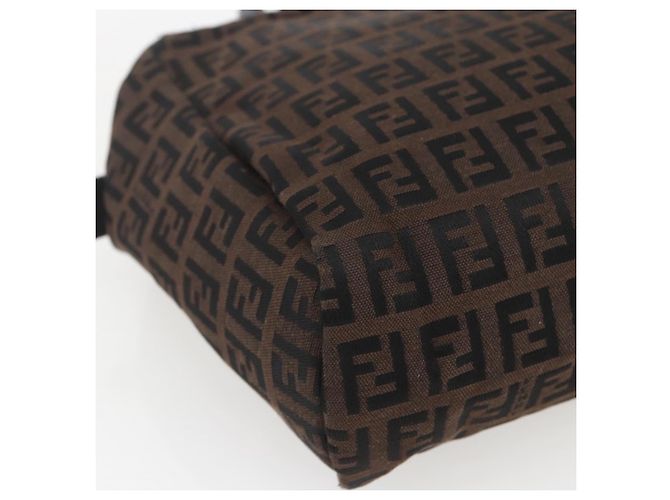 FENDI Zucchino Canvas Hand Bag Black - vista 14