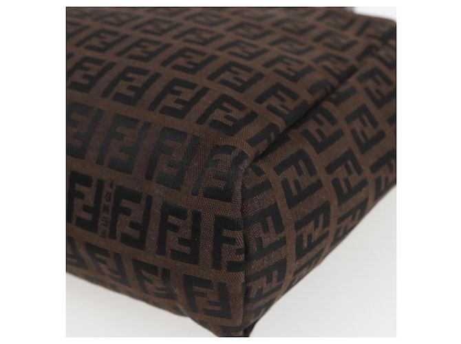 FENDI Zucchino Canvas Hand Bag Black - vista 15