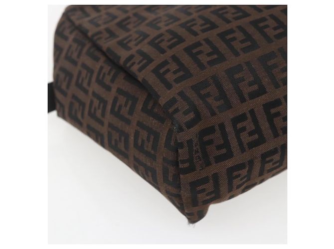 FENDI Zucchino Canvas Hand Bag Black - vista 16