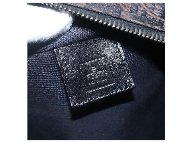 FENDI Zucchino Canvas Hand Bag Black - vista 17
