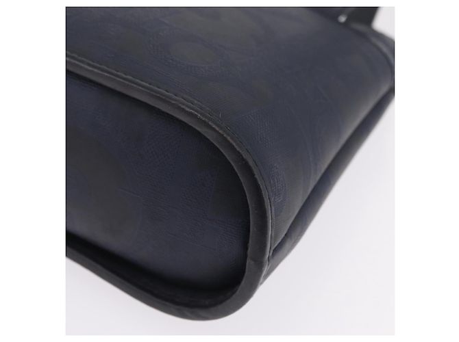Christian Dior Trotter Canvas Hand Bag PVC Navy Gold - vista 11