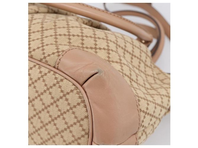 GUCCI GG Canvas Hand Bag 2way Beige Gold 247902 - vista 14