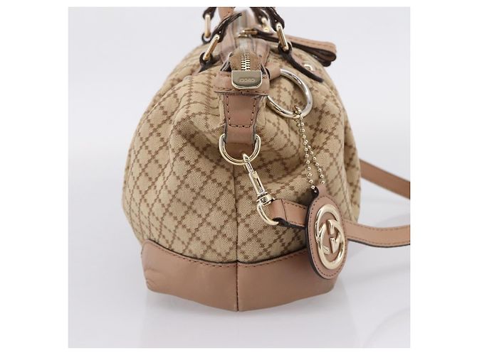 GUCCI GG Canvas Hand Bag 2way Beige Gold 247902 - vista 4