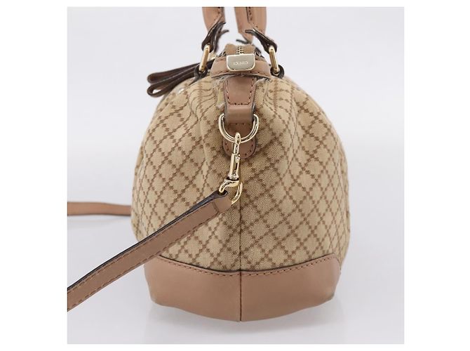 GUCCI GG Canvas Hand Bag 2way Beige Gold 247902 - vista 5