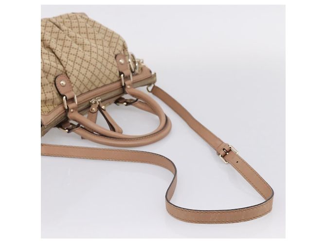 GUCCI GG Canvas Hand Bag 2way Beige Gold 247902 - vista 9