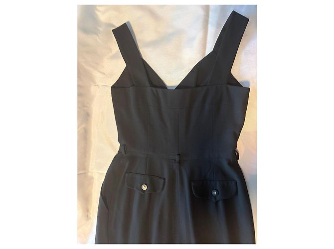 Chanel Abendkleid Schwarz Wolle - Ansicht 4
