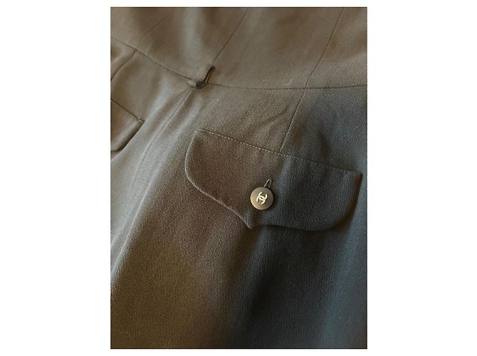 Chanel Abendkleid Schwarz Wolle - Ansicht 5