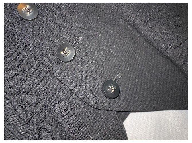 Chanel Abendkleid Schwarz Wolle - Ansicht 7