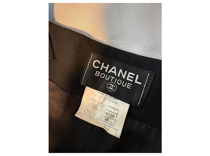 Chanel Abendkleid Schwarz Wolle - Ansicht 8