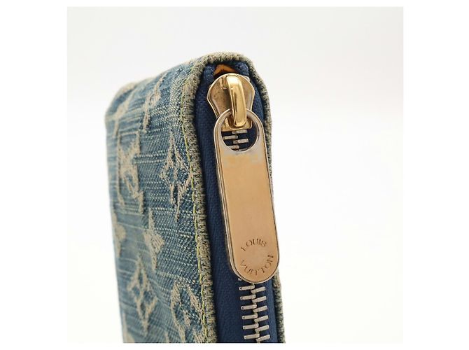 Billetera compacta Louis Vuitton Monogram Denim Mini Zippy Round - vista 5