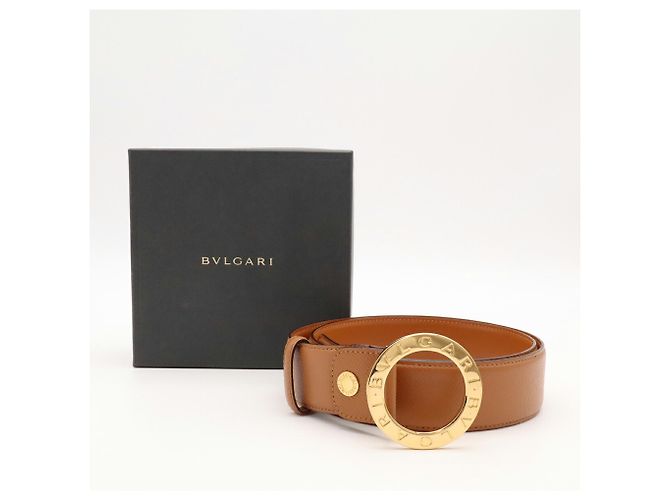 Bulgari Bvlgari Ledergürtel in Camel - Ansicht 10