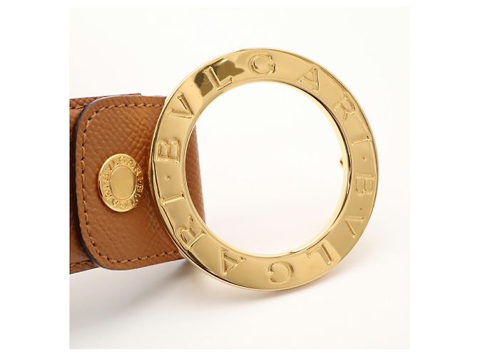 Bulgari Bvlgari Ledergürtel in Camel - Ansicht 4
