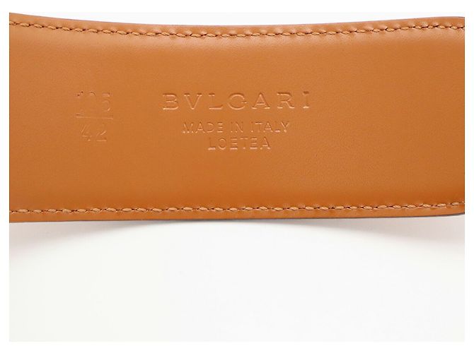 Bulgari Bvlgari Ledergürtel in Camel - Ansicht 9