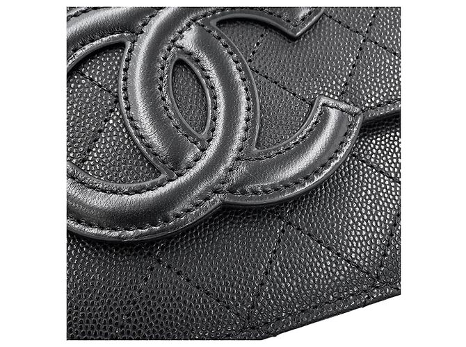 Portafoglio a catena/spalla Chanel Black - vista 6