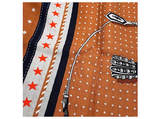 Hermès Hermes Stole Carre 140 Geant Court Harness Bandana - vista 2