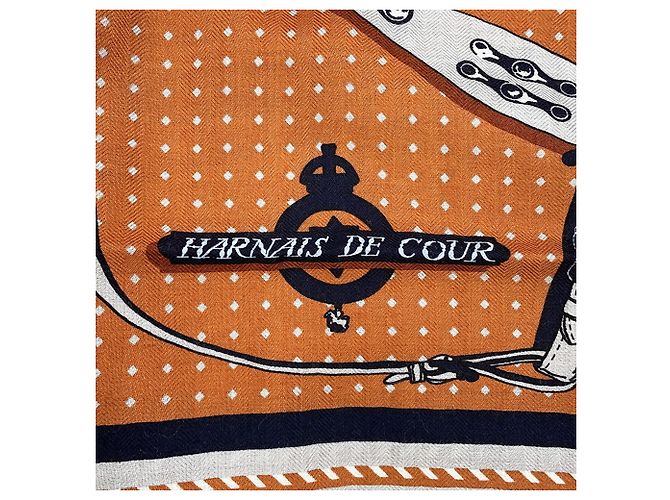 Hermès Hermes Stole Carre 140 Geant Court Harness Bandana - vista 4
