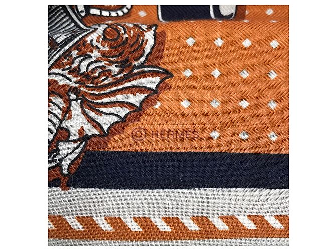 Hermès Hermes Stole Carre 140 Geant Court Harness Bandana - vista 5